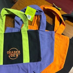 Trader Joe's Canvas Tote Bag - Black & Green